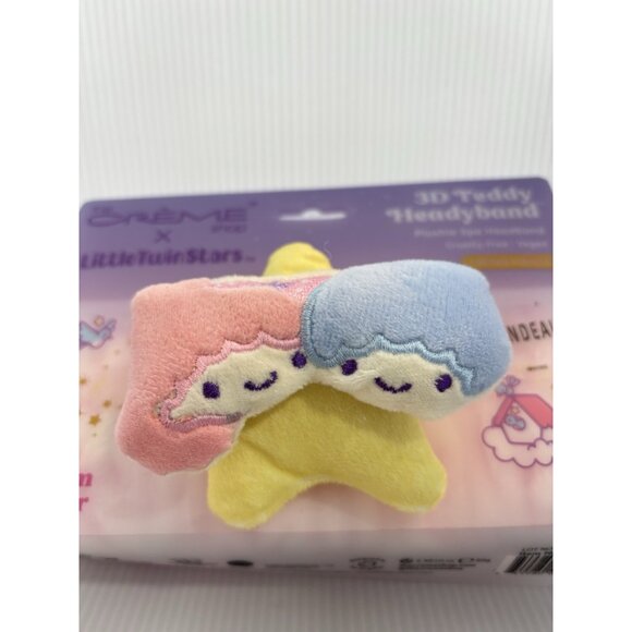 The Crème Shop x Little Twin Stars 3D Teddy Headyband Plush Spa Hair Accessory - Picture 2 of 5